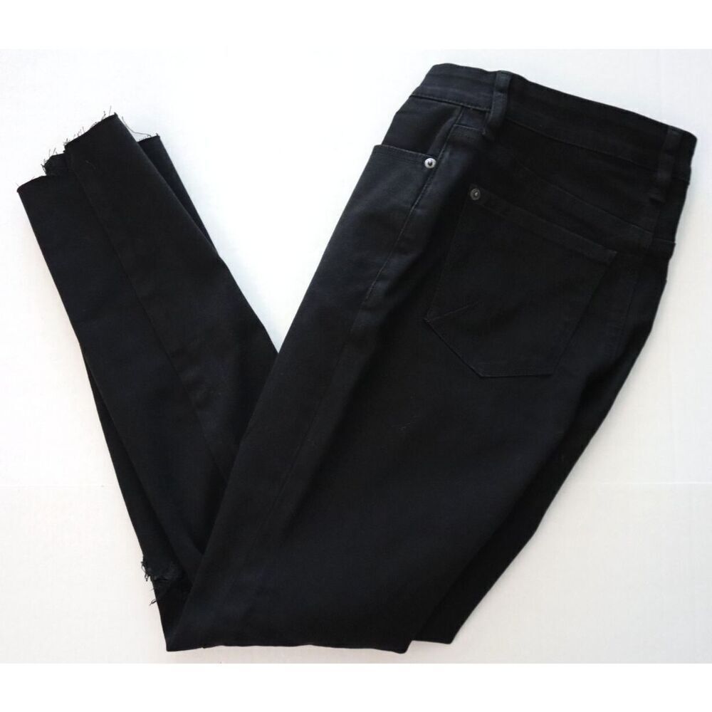New York & Co. Women Sz 2 Average High Waist Super Skinny Ankle Distressed Jeans - Picture 8 of 9